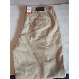 Banana Republic Athletic Fit Cotton Surplus Twill Ankle Length Pants 35x27 Khaki